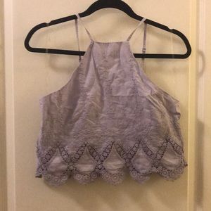 Lavender crop top, never worn